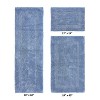 Lux Premium 100% Cotton  Ultra-Soft Tufted Solid Reversible 3 Piece Bath Rug Set, Water-Absorbent, Durable, Machine Washable Bathroom Rug - 2 of 4