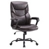 CAVINAS PU Leather Adjustable Office Chair,Ergonomic Office Chair with High Back and Flip-up Armrests for Work Study - 2 of 4
