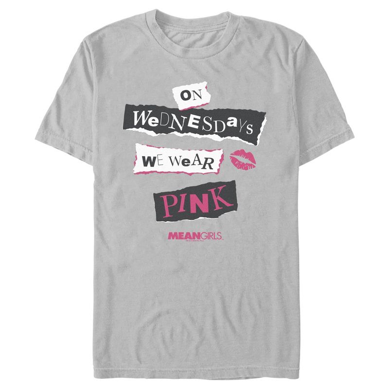 Men's Mean Girls On Wednesdays We Wear Pink Burn Book T-Shirt, 1 of 5