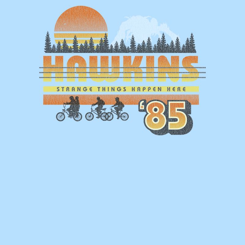 Men's Stranger Things Retro Hawkins Bikers T-Shirt, 2 of 5