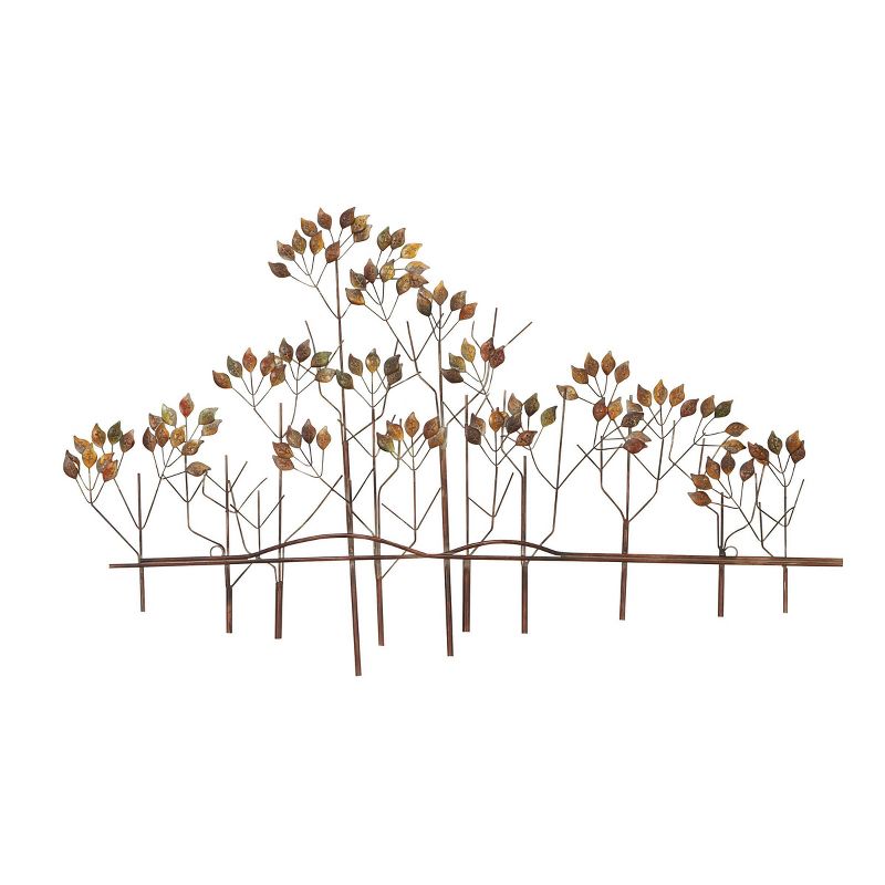 24&#34; x 39&#34; Traditional Metal Nature Wall Decor Brown - Olivia &#38; May, 1 of 7