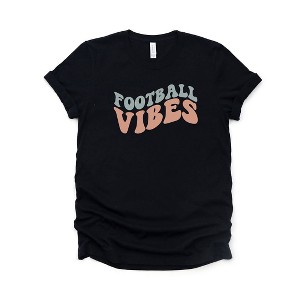 Simply Sage Market Women's Football Vibes Colorful Short Sleeve Graphic Tee - 1 of 4