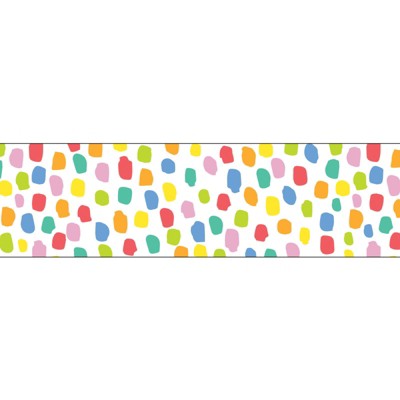 Creative Teaching Press Core Decor Colorful Messy Dots EZ Border, 48 Feet (Pack of 6)