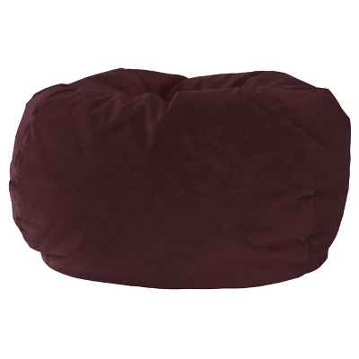 Kids' Micro-Fiber Suede Bean Bag Chair Red - Gold Medal