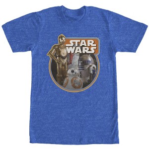 Men's Star Wars The Force Awakens Retro Droids T-Shirt - 1 of 4
