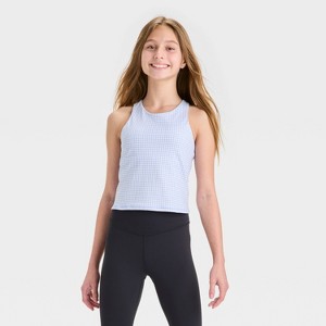 Girls' Strappy Crop Tank Top - All In Motion™ - 1 of 3
