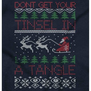 Ugly Christmas Tinsel in a Tangle Sweatshirt for Men or Women Brisco Brands - 1 of 4