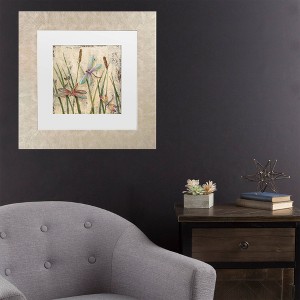 Trademark Fine Art Jade Reynolds Dancing Dragonflies I Matted Framed Art - 1 of 4