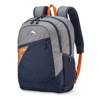 High Sierra Outburst 2.0 Carry-On Backpack with Padded Laptop Tablet Sleeve, 360-Degree Reflectivity, Dual Water Bottle Pockets, & Front Pocket