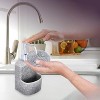 Whole Housewares 3.5"x7" Soap Dispenser with Sponge Holder, Gray - 4 of 4