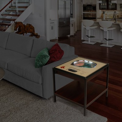 Boston Red Sox 25-Layer Lighted Stadium Replica Wood & Glass End Table