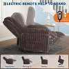 Lift Recliner Sofa, Adjustable Recliner, Corduroy Recliner Chair, Pillow Top Arms, Thick Padding, 400LBS Capacity, for Bedroom, Home Theater - 4 of 4