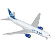 Boeing 777-200ER Commercial Aircraft with Flaps Down "United Airlines" White w/Blue 1/400 Diecast Model Airplane by GeminiJets - 2 of 3