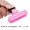 Unique Bargains Plastic Stainless Steel Storage Clips for Food Bag Sealing Paper File Photo 3 Pcs - 4 of 4