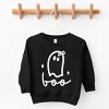 Boo Ghost Bow - Toddler Graphic Sweatshirt and Youth Graphic Sweatshirt - 2 of 3