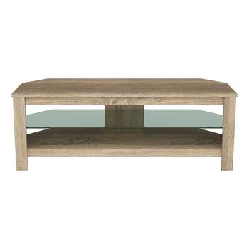 Glass Shelf with TV Stand for TV up to 55" - AVF