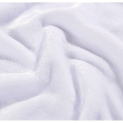 Island-Inspired White Ultra Soft Plush King Blanket