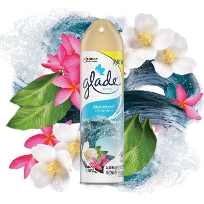 Glade Aerosol Room Spray Air Freshener Aqua Waves - 8oz