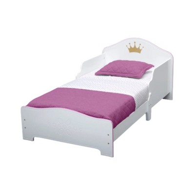 Vtec Trading White Crown Wood Toddler Bed