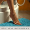 Lavish Home 2-Piece Chenille Memory Foam Bathroom Rugs Set - 4 of 4