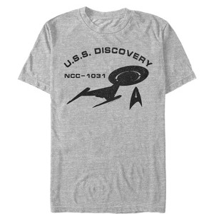 Men's Star Trek: Discovery USS Discovery NCC-1031 Outline T-Shirt - 1 of 4