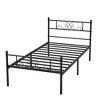 VECELO Twin/Full/Queen/King Size Bed Frame with Headboard&Footboard, Metal Bed Platform, Black - 2 of 4