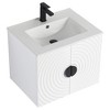 Pellabay Modern Bathroom Vanity with Fluted Circular Doors - Sink Included - 3 of 4