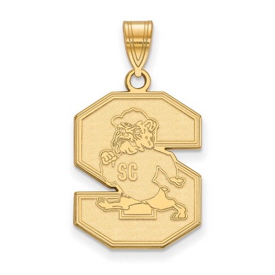 Black Bow Jewelry 14k Yellow Gold South Carolina State Bulldogs NCAA Large Pendant