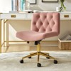 Nigel Modern Flannel Office Chair with Tilt and Adjustable Height Mecha|HULALA HOME - 2 of 4
