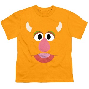 Sesame Street Freddy Face Kids T Shirt For Youth  Gold  Large - 1 of 4