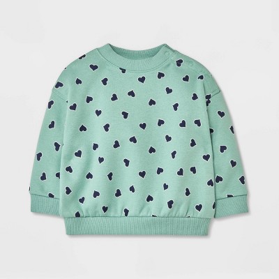 Baby Graphic Sweatshirt - Cat & Jack™ Green 6-9M