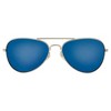 Pacific Coast Sunglasses Aviator Sunglasses Silver Chrome Frames Blue Mirror Lenses - 2 of 4