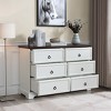 CAVINAS 6 Drawer Dresser for Bedroom,Chest of Drawers,Storage Dresser Clothes Organizer for Living Room,Entryway - 2 of 4