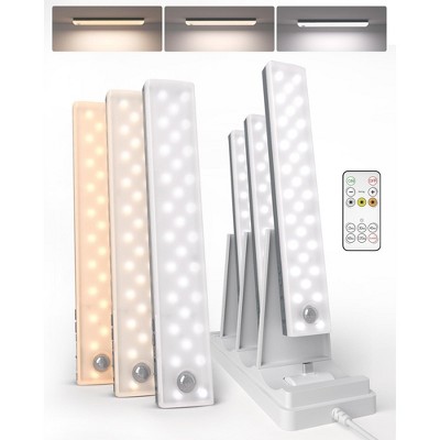 EZVALO 9" 2000mAh Rechargeable Under Cabinet Lighting Wireless w/Remote Control, Motion Sensor