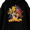 Looney Tunes Taz Tantrum Long Sleeve Boys' Black Hooded Sweatshirt - 2 of 3