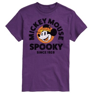 Men's Disney Spooky Since 1928 Short Sleeve Graphic T-Shirt - Purple - Small - 1 of 4