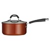 Tramontina Style Ceramica 3 Quart Aluminum Covered Sauce Pan - Metallic Copper: Dishwasher & Oven-Safe Ceramic Cookware - 2 of 2