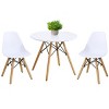 Tangkula Kids Table & 2 Chairs Set Solid Construction Mid-Century Dining Table Toddler - 2 of 4