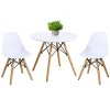 Tangkula Kids Table & 2 Chairs Set Solid Construction Mid-Century Dining Table Toddler - image 2 of 4