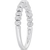 EVERLY JEWELRY | 14K White Gold Beaded Ball Ring - 2 of 4