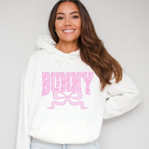 Bunny Pink Lace - Women's Graphic Hoodie - 1 of 3