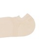 Anna-Kaci 3-Pack Women's Pure Cotton Low Cut Socks with Heel Grip Anti-Slip Design, Beige - 2 of 4