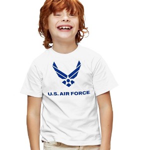 Boys' Short Sleeve Air Force Distressed Logo T-Shirt - 1 of 4