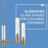 Lark Shea 5 - Light Chandelier in  Lacquered Brass - 3 of 4