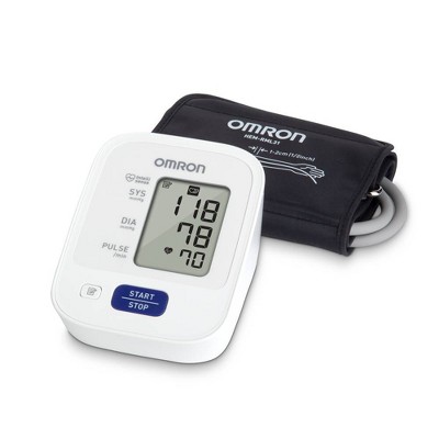 Omron 3 Series Upper Arm Blood Pressure Monitor with Cuff - Fits Standard and Large Arms