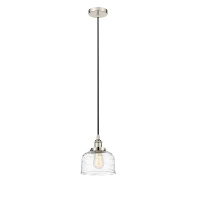Bell - 1 Light Cord Hung Mini Pendant In Modern Style-9.5 Inches Tall and 8 Inches Wide