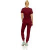 MediChic Scrubs for Women's V-Neck Scrub Set with Six Pocket Ribbed Cargo Jogger Pants with 4-Way Stretch - 2 of 4