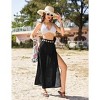 AI'MAGE Sarong Wraps for Women Long Chiffon Swimsuit Coverup Tie Sarong Sheer Floral Bathing Suit Cover Up Skirt - 2 of 3
