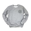 Simply Sage Market S.W.Smiley Good Vibes Only Smiley Face Front And Back Sweatshirt - 2 of 4