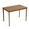Subrtex Modern Farmhouse Square Table, Cozy Wooden Dining Table for 1-2 Persons, Ideal for Small Kitchen & Dinner Spaces - 2 of 4